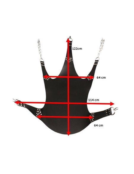 Sling en Cuir 5 Points d'attache Noir