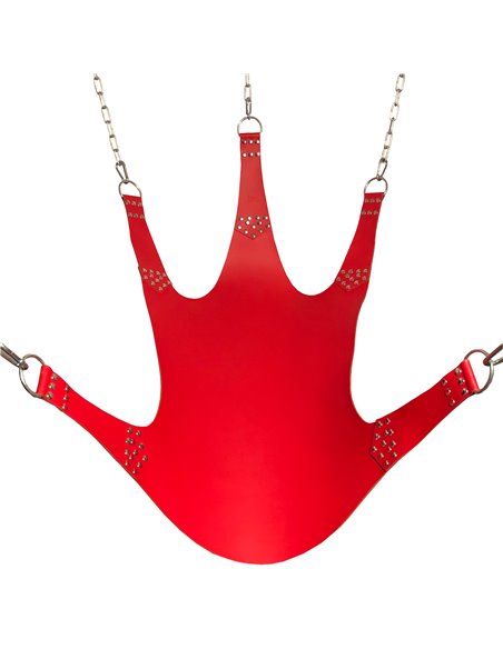 Sling en Cuir 5 Points d'attache Rouge