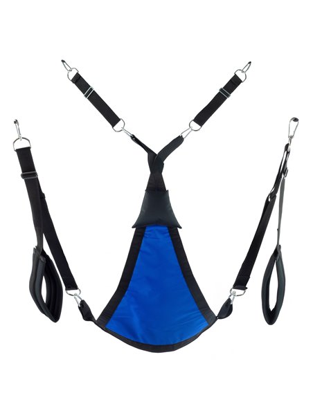 Sling en tissu Triangle - Set complet Bleu