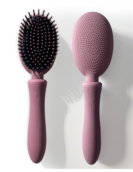 Brosse à Cheveux Vibrante - Vibraliss - Rose Poudré