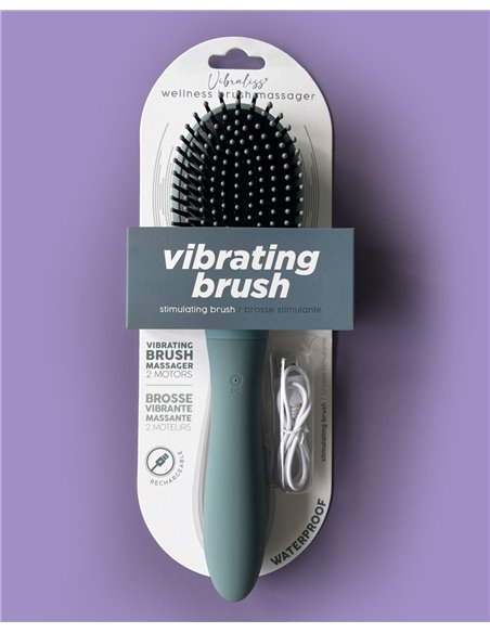 Brosse à Cheveux Vibrante - Vibraliss - Bleu/Gris