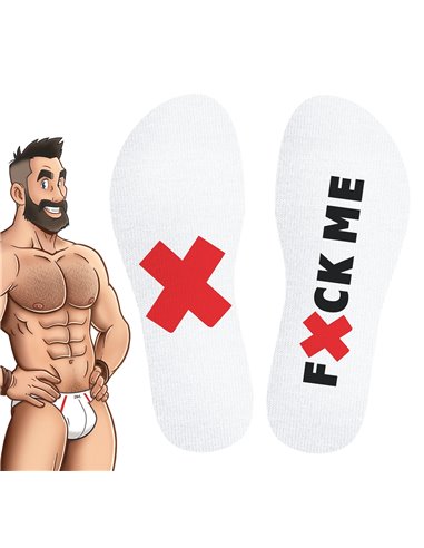 Chaussettes blanches Fuck Me SneakXX