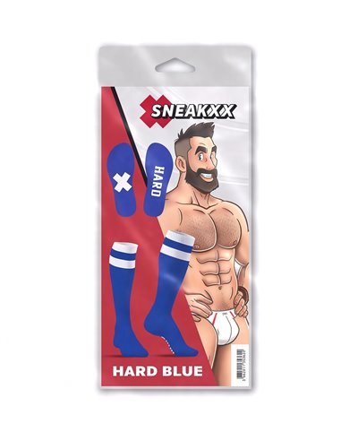 Chaussettes hautes Hard SneakXX Bleu-Blanc