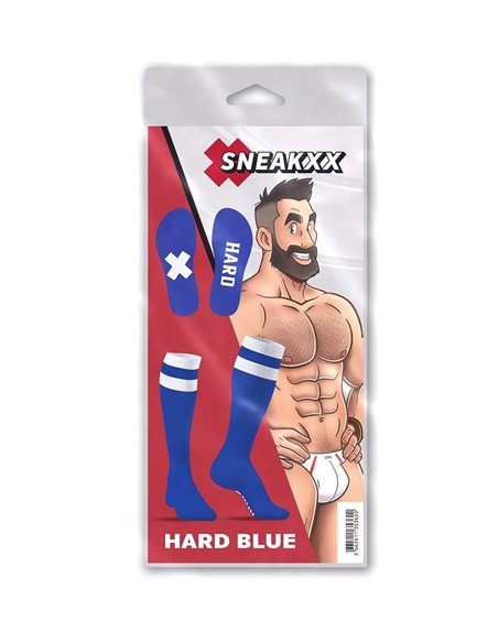 Chaussettes hautes Hard SneakXX Bleu-Blanc