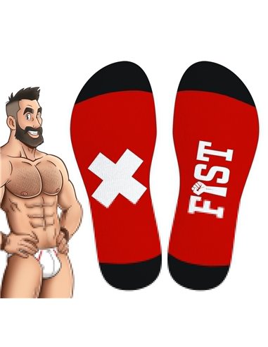 Chaussettes Hautes HANKY FIST SneakXX Rouge