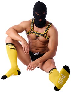 Chaussettes Hautes HANKY PISS SneakXX Jaunes 2