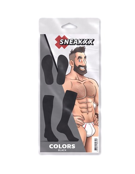 Chaussettes Hautes COLORS SneakXX Noires
