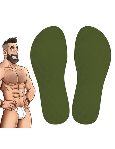 Chaussettes Hautes COLORS SneakXX Vert Kaki