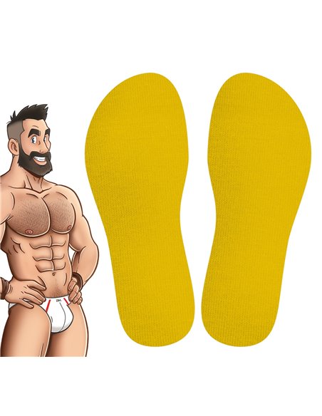 Chaussettes Hautes COLORS SneakXX Jaunes