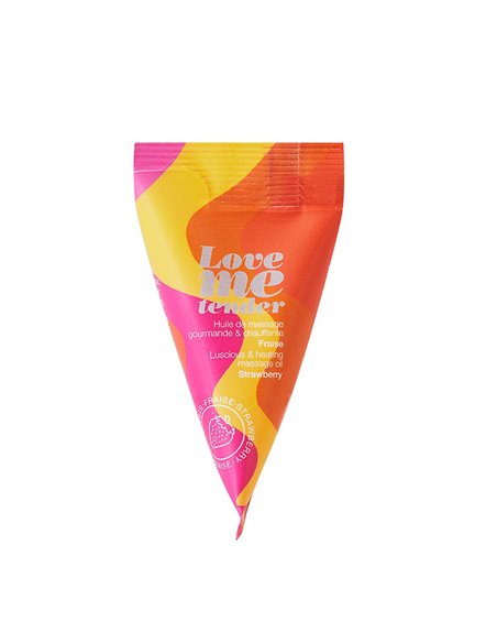 Berlingot huile massage comestible Fraise