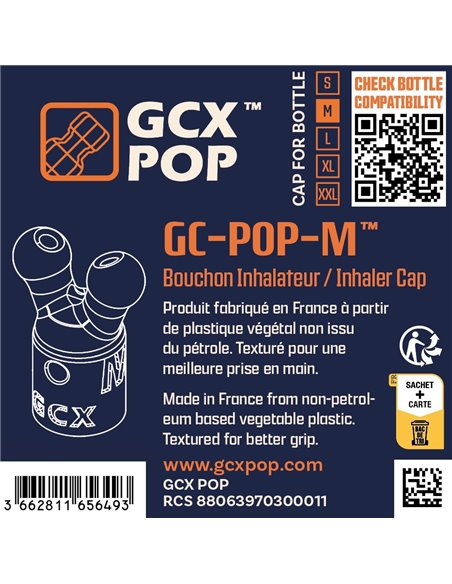 Bouchon Inhalateur d'Arôme GC-POP™ Taille M