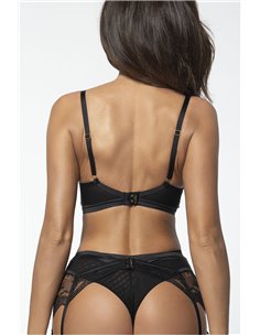 Soutien-gorge tulle et dentelle noir V-10711 - Axami 2