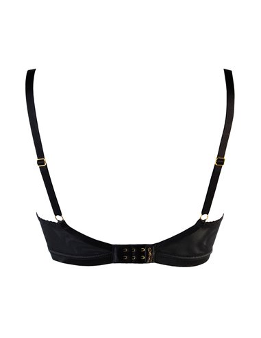 Soutien-gorge tulle et dentelle noir V-10711 - Axami