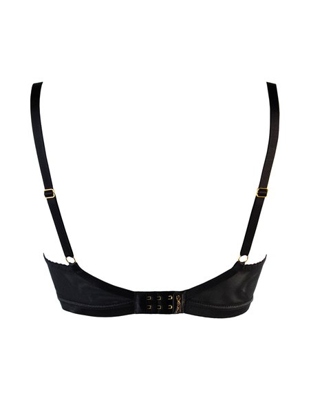 Soutien-gorge tulle et dentelle noir V-10711 - Axami