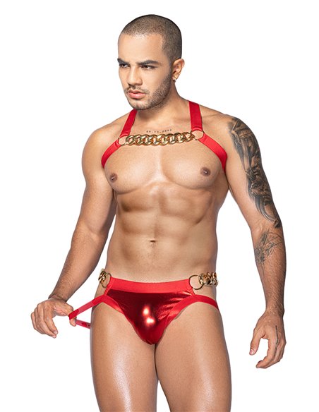 Ensemble sexy deux pièces rouge - J Lingerie