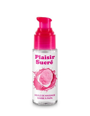 Huile de Massage Gourmande - Barbe à Papa - Plaisir Sucré