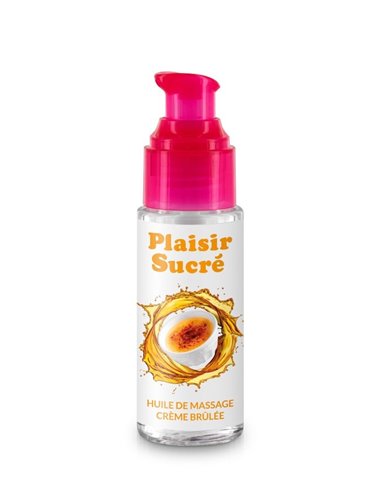 Huile de Massage Gourmande - Crème Brulée - Plaisir Sucré