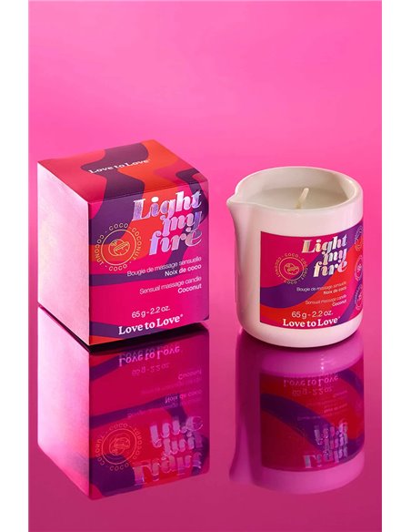 Bougie de massage Noix de coco - Love to Love