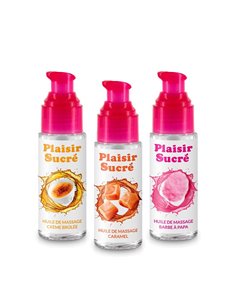 Coffret Massage Gourmand - Crème brulée, Caramel, Barbe à Papa