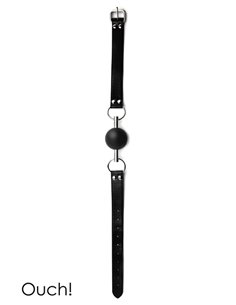 Solid Ball Gag - Black 2