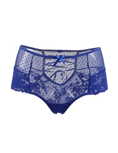 Tanga sexy bleu à laçage