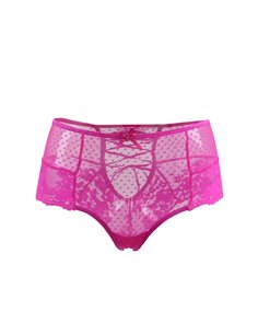 Tanga sexy rose à laçage 2