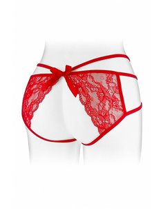 Culotte ouverte  Nadia - rouge 2