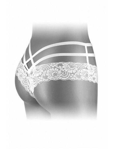 Tanga ouvert Anne - blanc