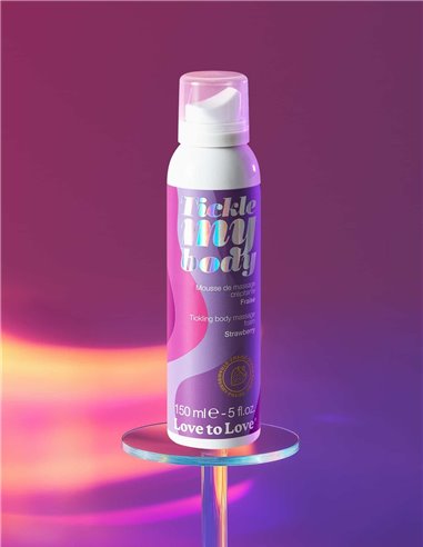 Mousse massage crépitante - fraise