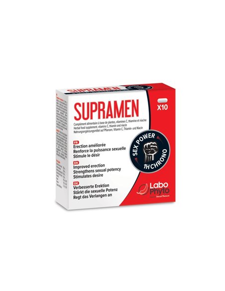 Supramen (10 gélules) - Aphrodisiaque - face arrière boite