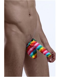 Cache-sexe multicolore