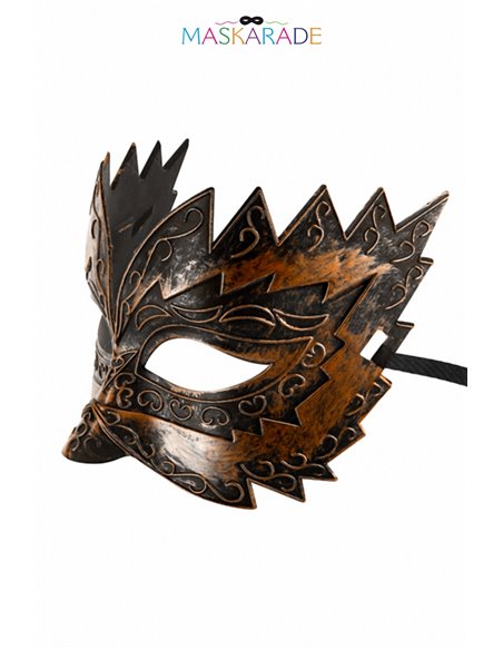 Masque semi-rigide cuivré Don Giovanni