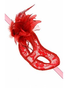 Loup semi-rigide La Traviata - rouge 2