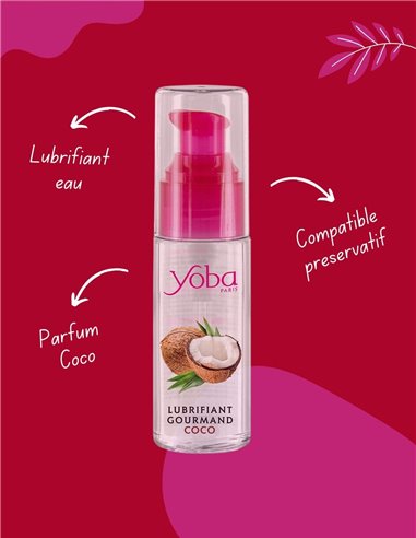 Lubrifiant parfumé noix de coco 50ml - Yoba