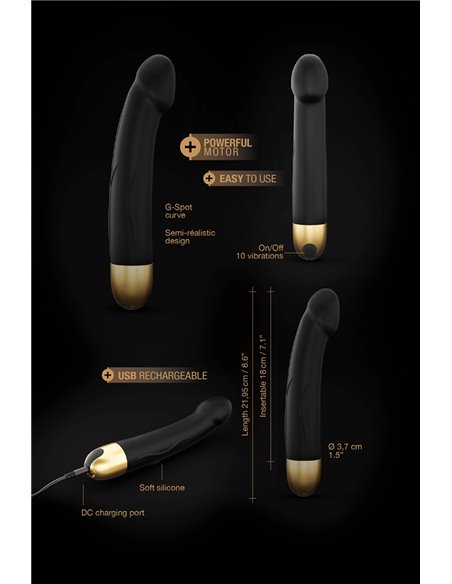 Vibro rechargeable Real Vibration gold M 2.0 - Dorcel