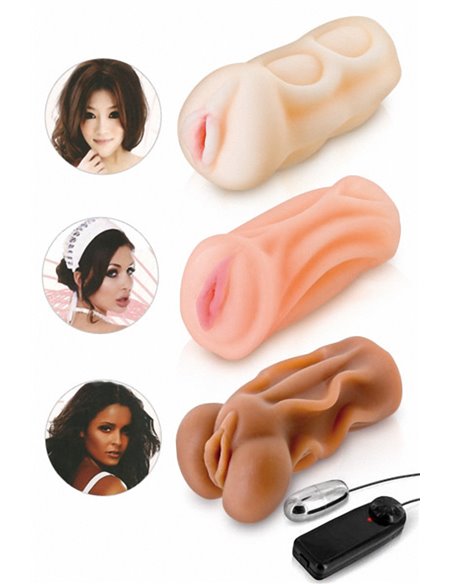 Pack de 3 masturbateurs réalistes United Angels