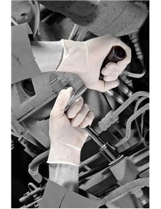 100 gants chirurgicaux en latex blanc 2