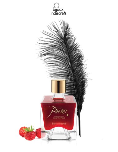 Peinture de corps Poême fraise