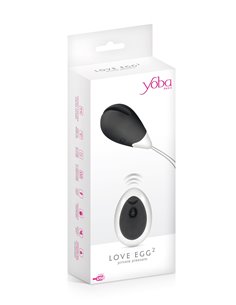 Oeuf vibrant Love Egg 2 noir - Yoba 2