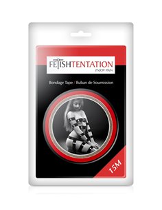 Ruban de soumission rouge 15m - Fétish Tentation 2