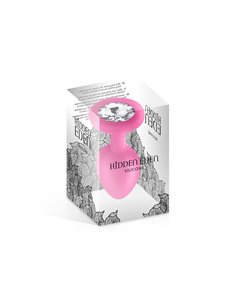 Plug bijou silicone rose S - Hidden Eden 2