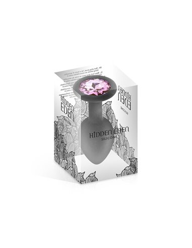 Plug bijou silicone noir S - Hidden Eden
