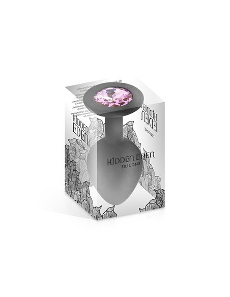 Plug bijou silicone noir M - Hidden Eden