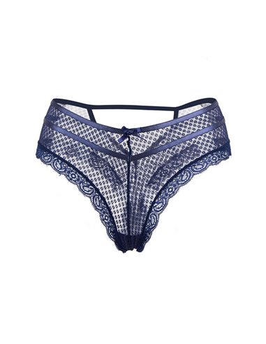 Tanga bleu dentelle - Paris Hollywood