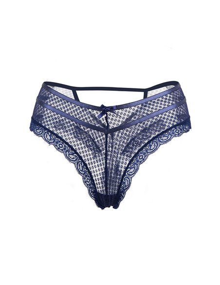 Tanga bleu dentelle - Paris Hollywood