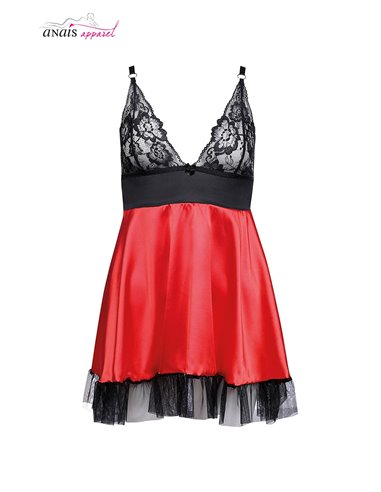 Nuisette dentelle et satin Lisbeth - Anaïs