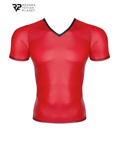 T-shirt wetlook rouge - Regnes