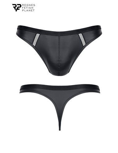 String wetlook noir - Regnes