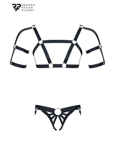 Ensemble harnais et jockstrap ouvert - Regnes