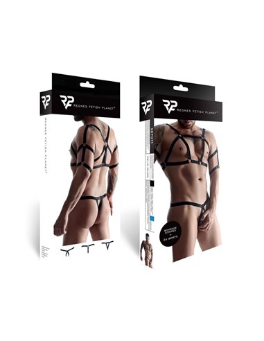 Ensemble harnais et deux strings ouverts - Regnes